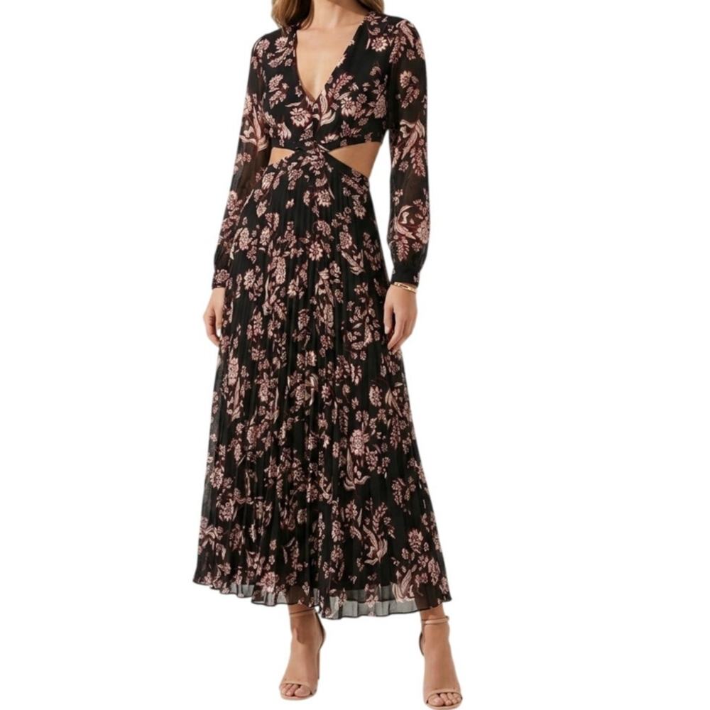 Bardot Cut Out Maxi Dress Size 6/Small